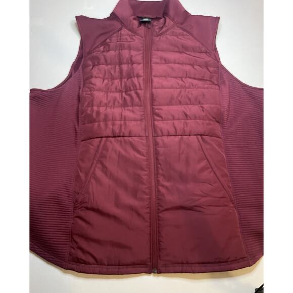 Tell Gear Men’s 3XL Burgandy Fleece Lined Full Zip Vest - Picture 9 of 9
